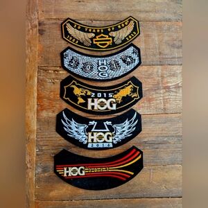 Harley Davidson HOG Patches‎ Lot 2013-2017 Wings Moto Rocker Motorcycle